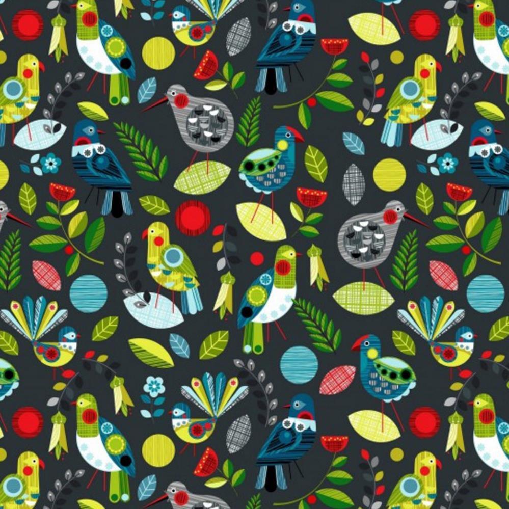 Forest Song - Flock Fabric - Bolt of Cloth - NZ Design