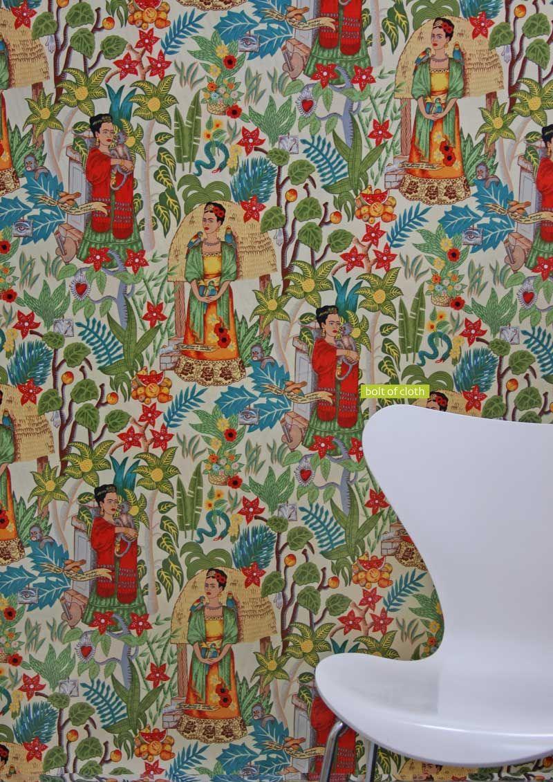 Frida's Garden Fabric in tea - Bolt of Cloth - Alexander Henry