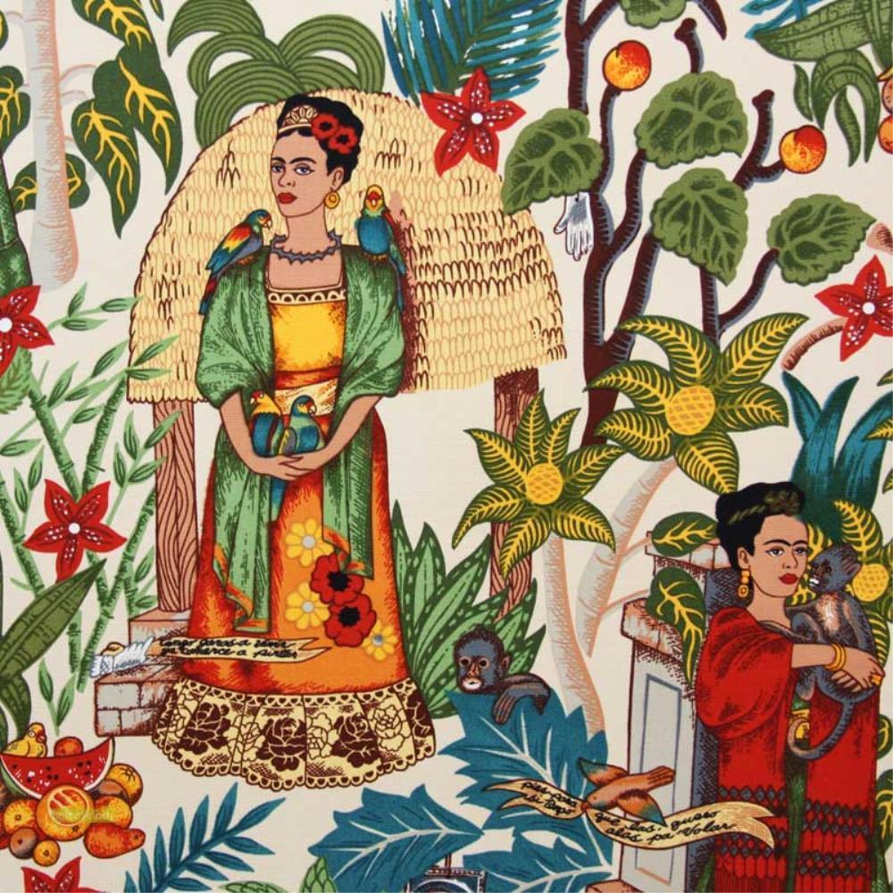 Frida&#39;s Garden in tea- Heavy Weight Fabric - Bolt of Cloth - Alexander Henry