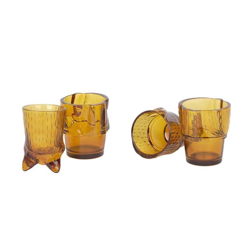 Ginger Kitty Stacking Glasses - Bolt of Cloth - DOIY
