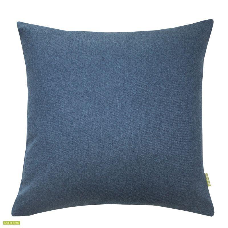 Heritage Cushion Cover 45cm in denim - Bolt of Cloth - Bolt of Cloth