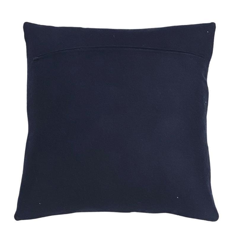 Hexagons Wool Cushion Cover 50cm in dark navy - Bolt of Cloth - Bolt of Cloth