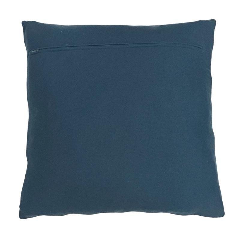 Hexagons Wool Cushion Cover 50cm in denim blue - Bolt of Cloth - Bolt of Cloth