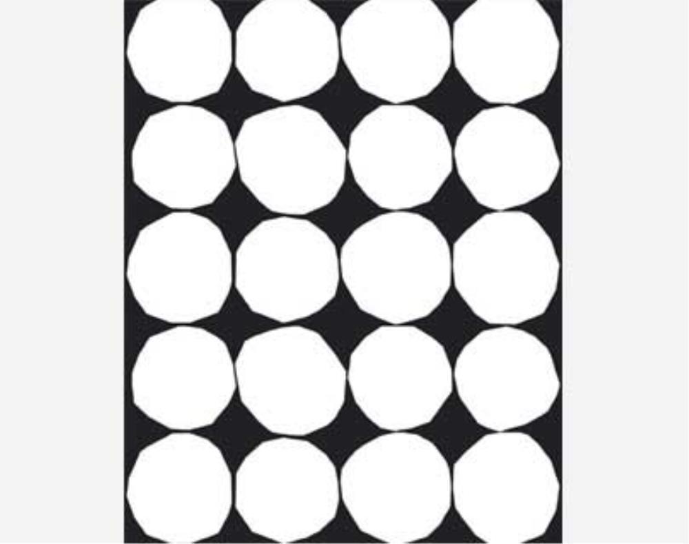 Kivet Fabric in black, white - Bolt of Cloth - Marimekko