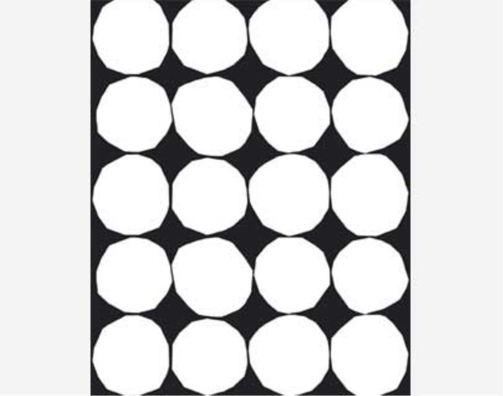 Kivet Fabric in black, white - Bolt of Cloth - Marimekko