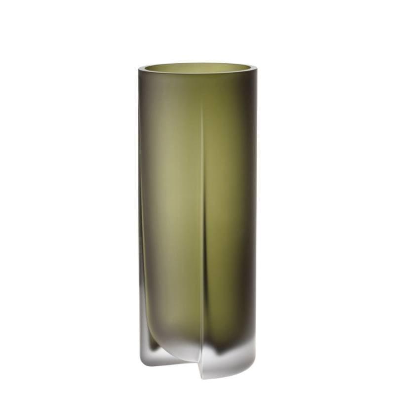 Kuru Vase in frosted moss - Bolt of Cloth - iittala