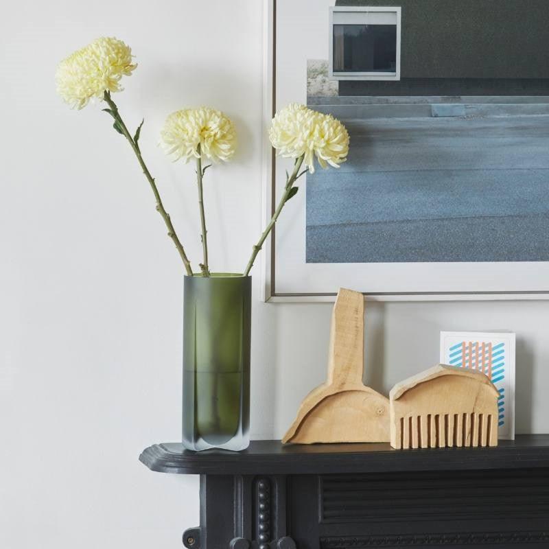 Kuru Vase in frosted moss - Bolt of Cloth - iittala