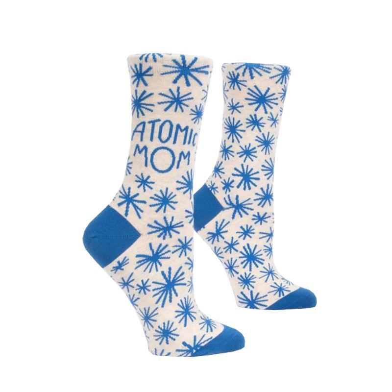 Ladies Socks - Atomic Mom - Bolt of Cloth - Blue Q