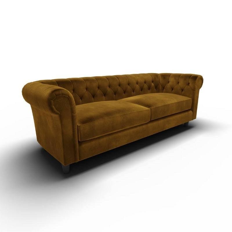 Lovely Velvet in ochre - Bolt of Cloth - Warwick