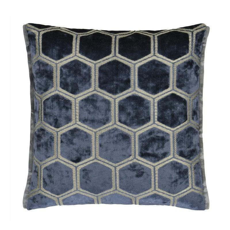 Manipur Cushion Cover 43cm in midnight - Bolt of Cloth - Designers Guild