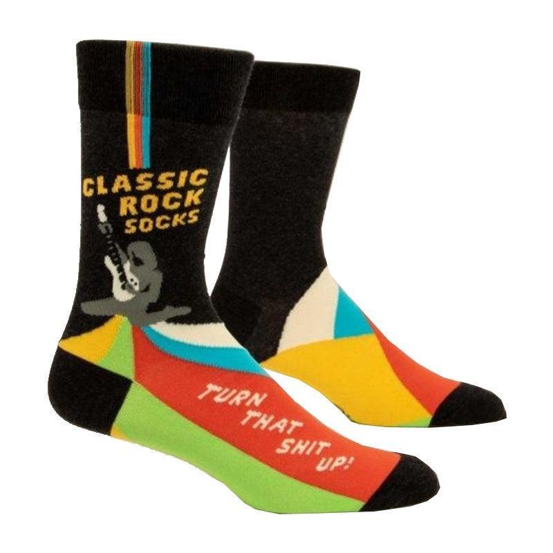 Men's Socks - Classic Rock - Bolt of Cloth - Blue Q