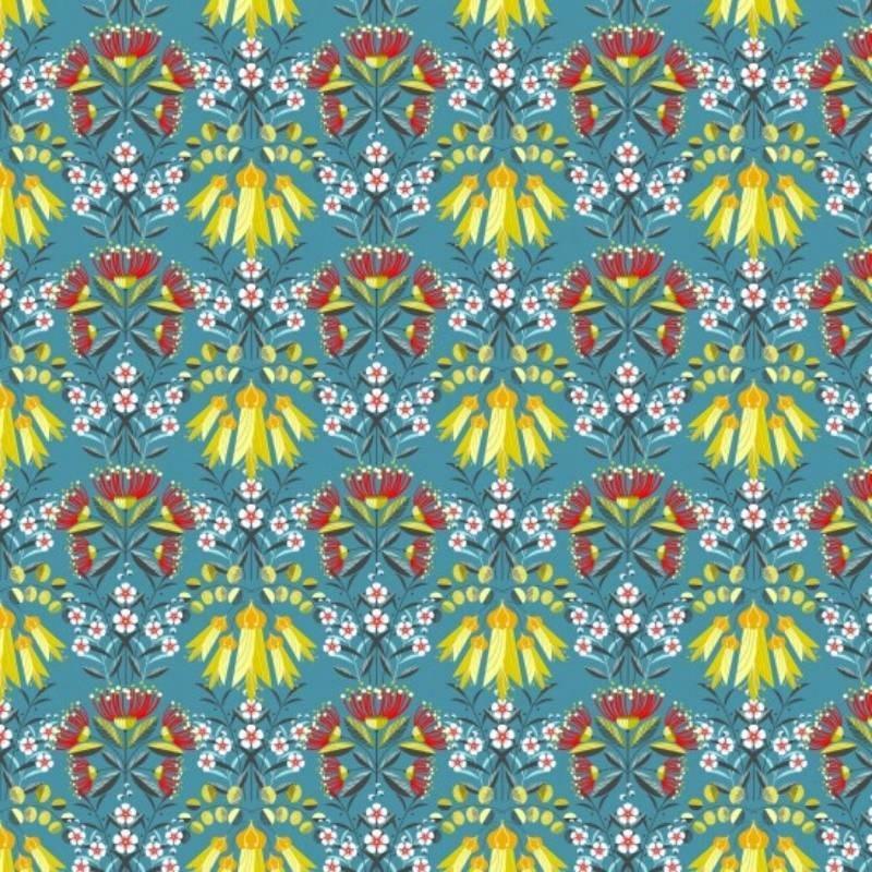 Native Bloom Flowers Fabric - Bolt of Cloth - Other