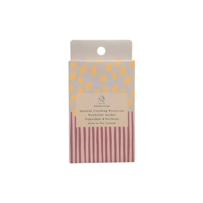Natural Wardrobe Sachet - Peppermint and Patchouli - Bolt of Cloth - Manuka House