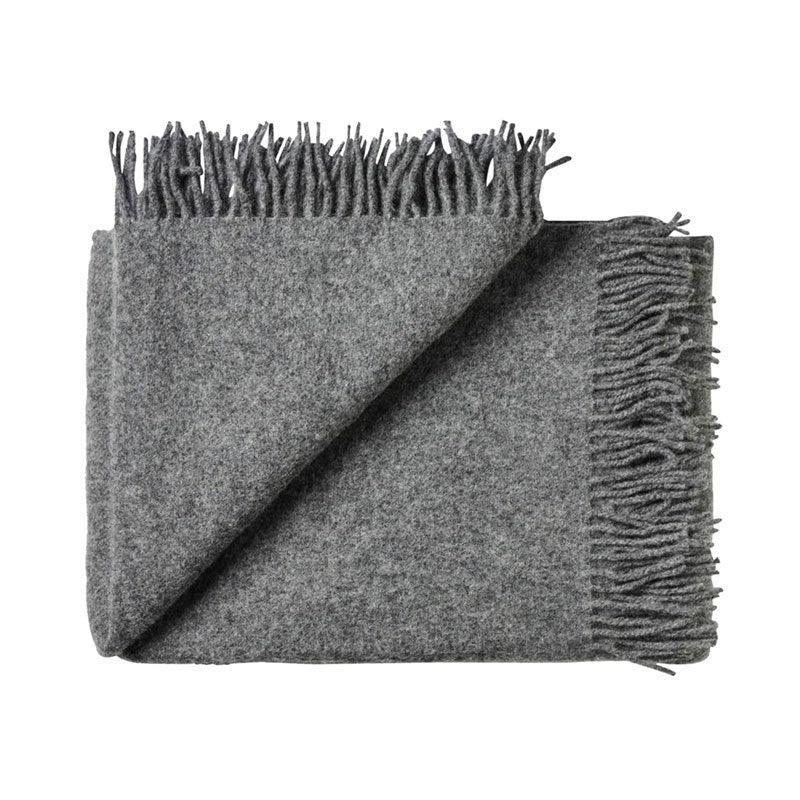 Nevis Throw 130cm x 200cm in charcoal - Bolt of Cloth - Weave