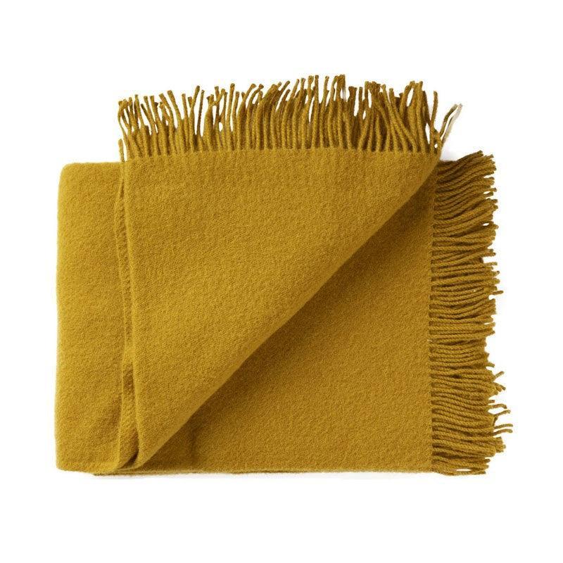 Nevis Throw 130cm x 200cm in chartreuse - Bolt of Cloth - Weave