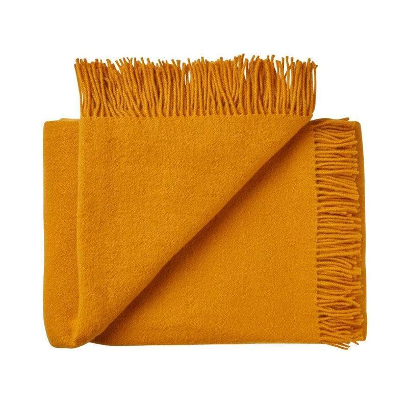 Nevis Throw 130cm x 200cm in saffron - Bolt of Cloth - Weave