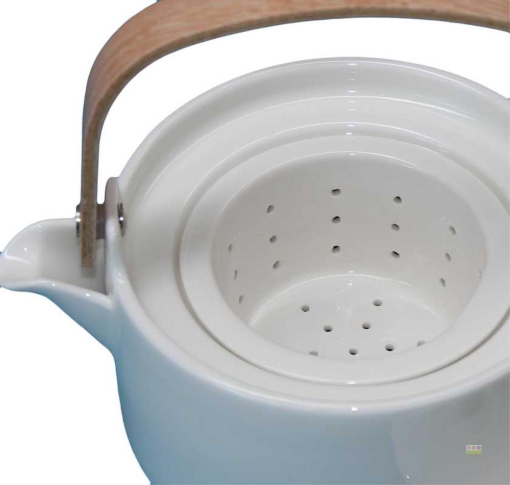 Oiva White Teapot by Marimekko 700ml - Bolt of Cloth - Marimekko