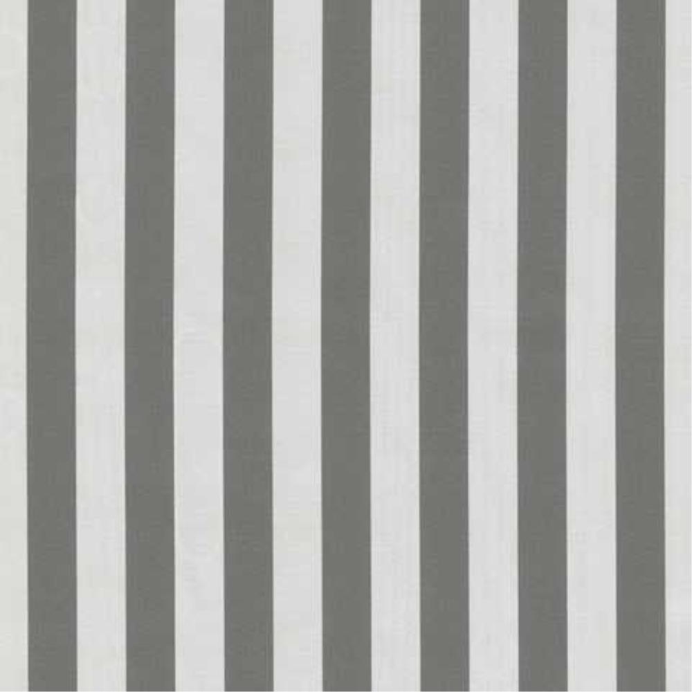 Outdoor Canvas in Yacht Stripe Charcoal - Bolt of Cloth - Sunbrella