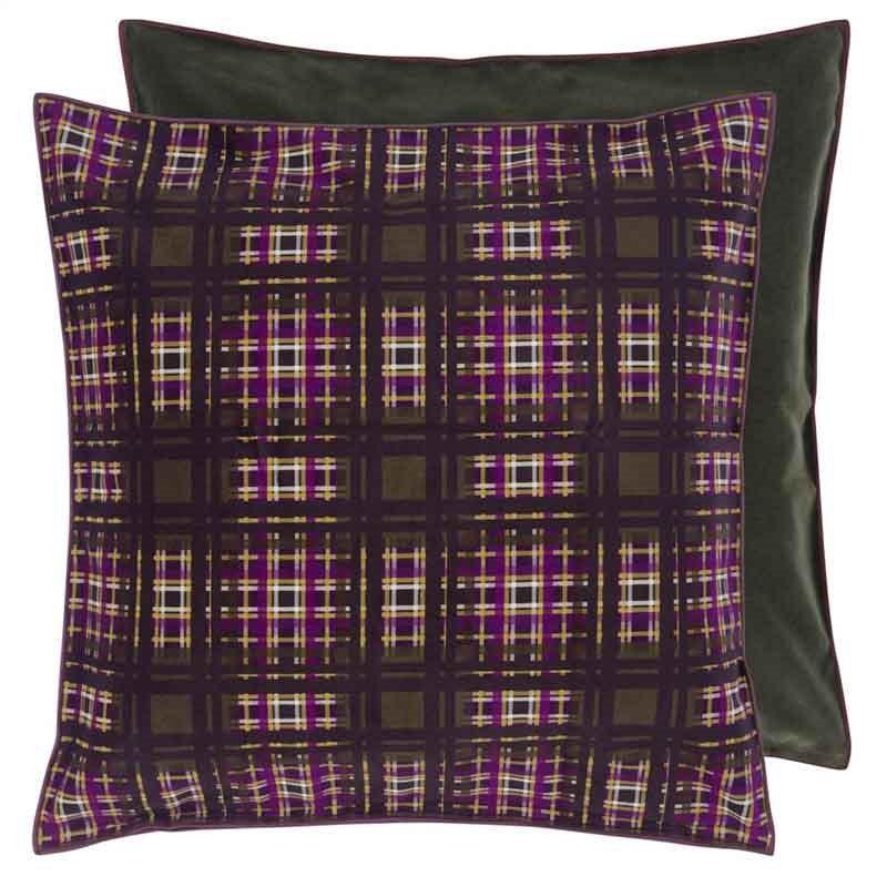 Patiali Cushion Cover 55cm in chocolate - Bolt of Cloth - Designers Guild
