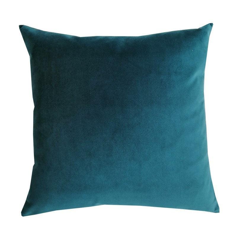 Plush Velvet Cushion Cover 50cm in mallard - Bolt of Cloth - Bolt of Cloth