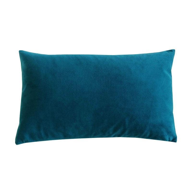 Plush Velvet Cushion Cover 50x30cm in mallard - Bolt of Cloth - Bolt of Cloth