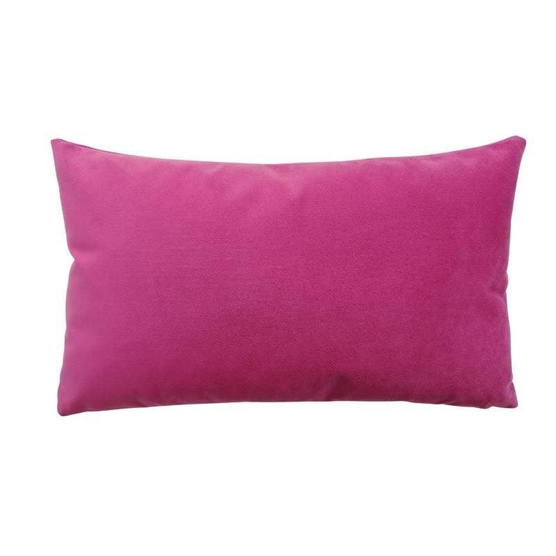 Plush Velvet Cushion Cover 50x30cm in peony - Bolt of Cloth - Bolt of Cloth