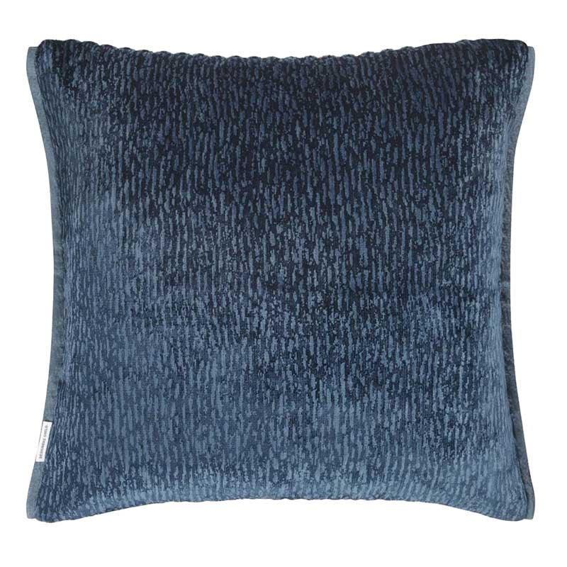 Portland Delft Cushion Cover 43cm in blue - Bolt of Cloth - Designers Guild