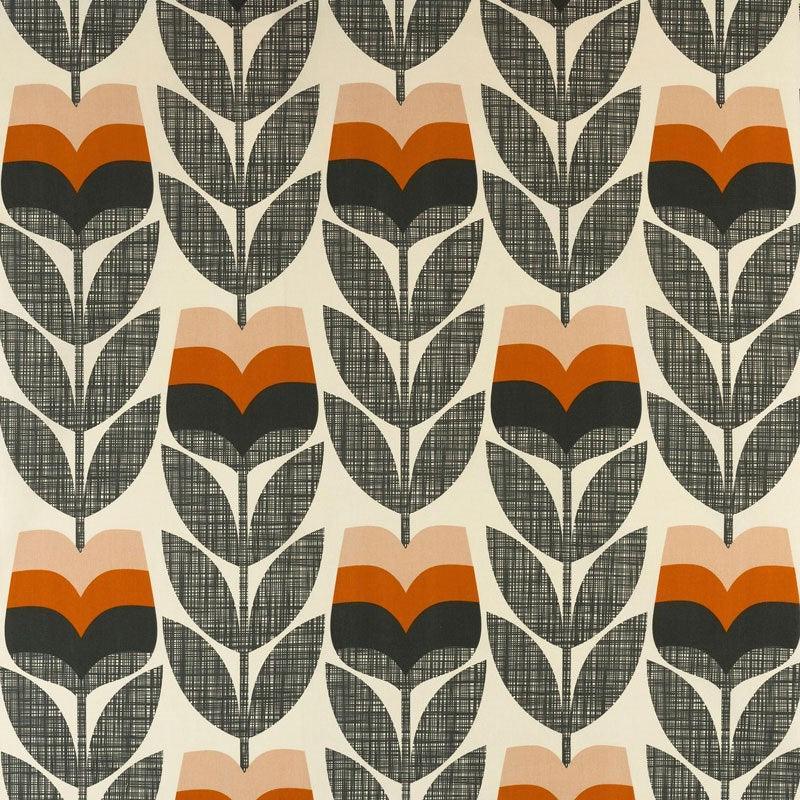 Rosebud in orange fabric - Bolt of Cloth - Orla Kiely