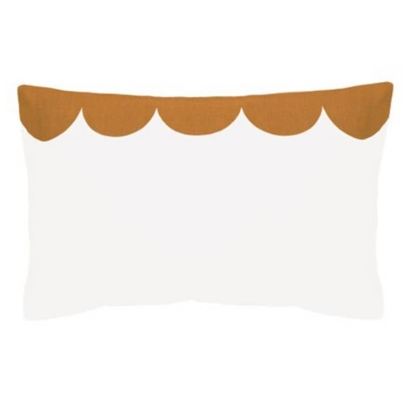 Scallop Pillowcase 50x75cm in caramel - Bolt of Cloth - Castle