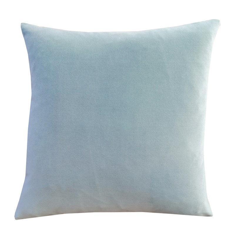 Sea Foam Velvet Cushion Cover 45cm with Linen back - Bolt of Cloth - Bolt of Cloth