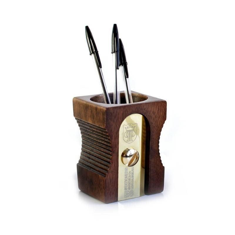 Sharpener Desk Tidy in dark - Bolt of Cloth - Suck UK