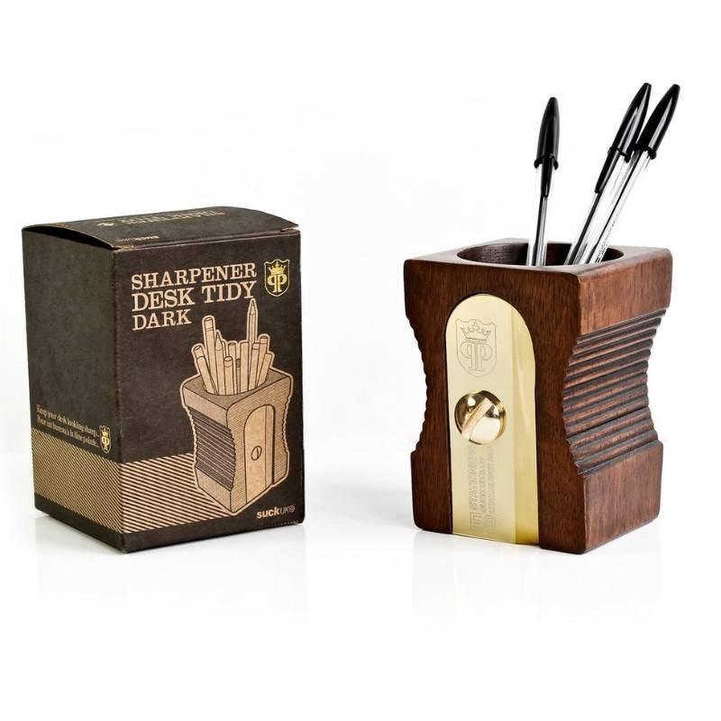 Sharpener Desk Tidy in dark - Bolt of Cloth - Suck UK