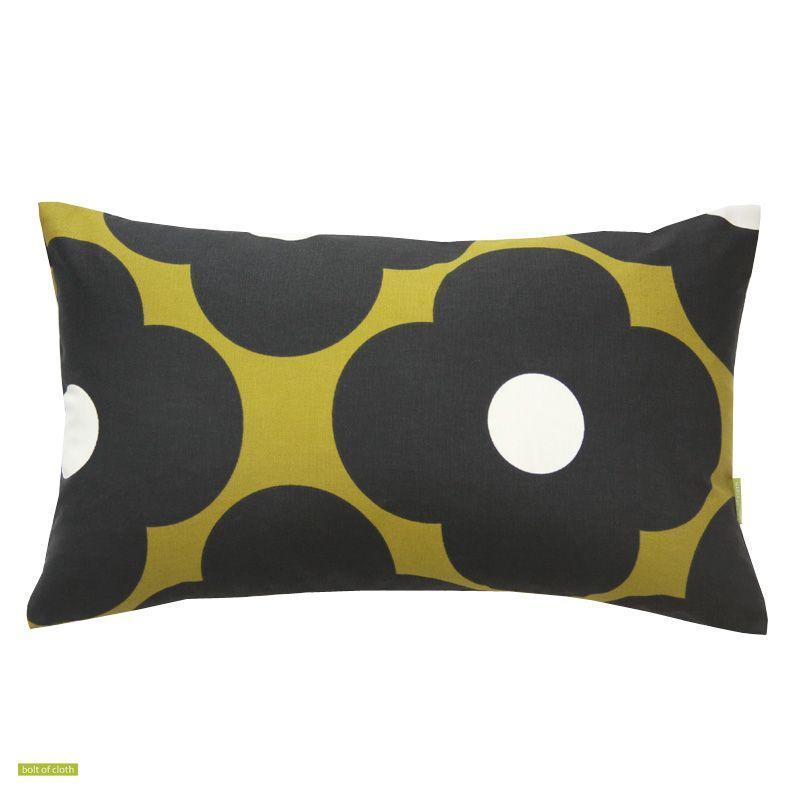 Spot Flower Cushion Cover 50x30cm in seagrass - Bolt of Cloth - Orla Kiely