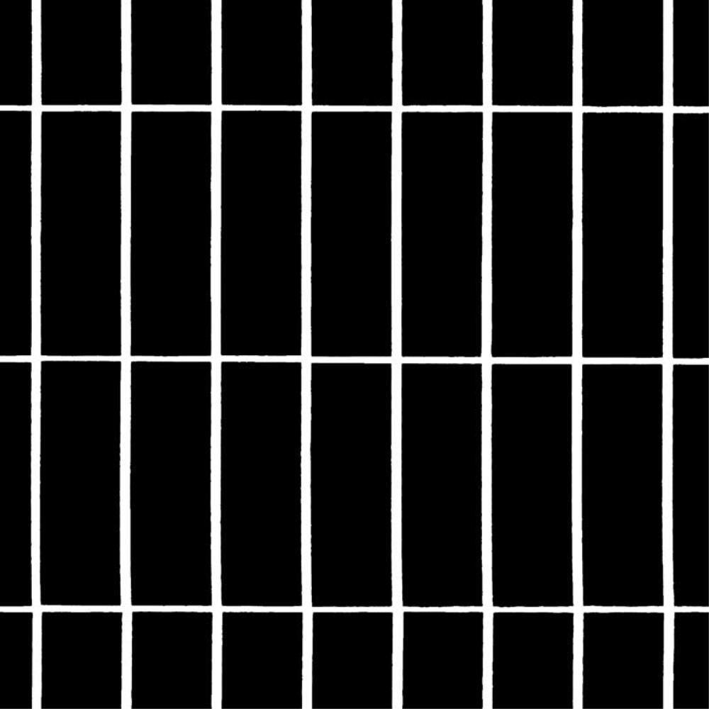 Tiiliskivi Fabric in black, white - Bolt of Cloth - Marimekko