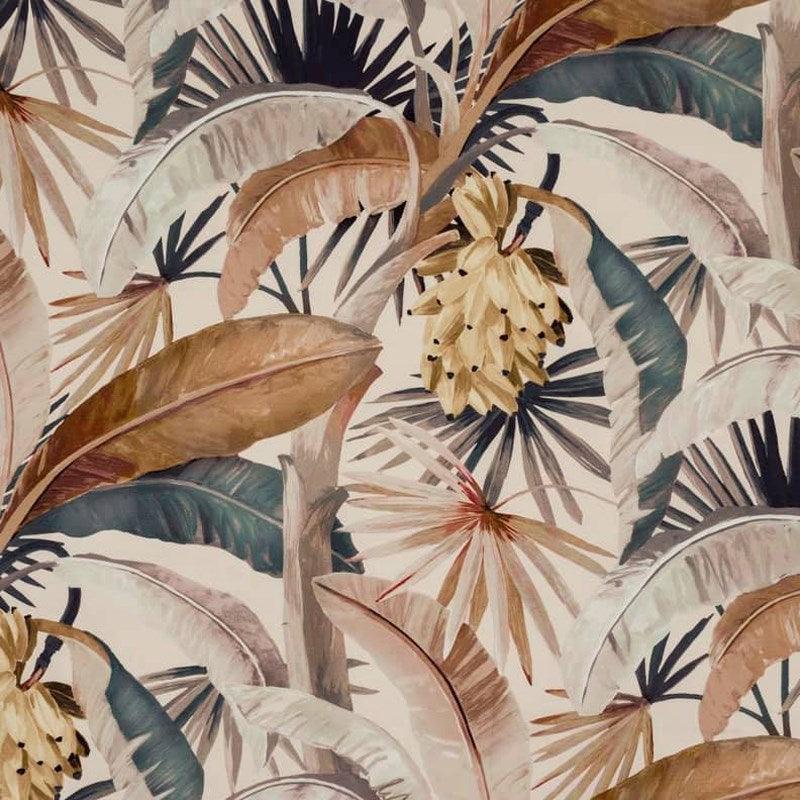 Tropicalia Outdoor Fabric in gilver - Bolt of Cloth - James Dunlop