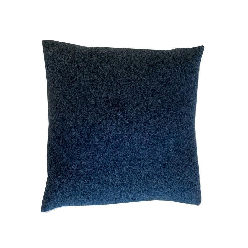 Waterloo Wool Cushion Cover 47cm in petrol - Bolt of Cloth - Bolt of Cloth