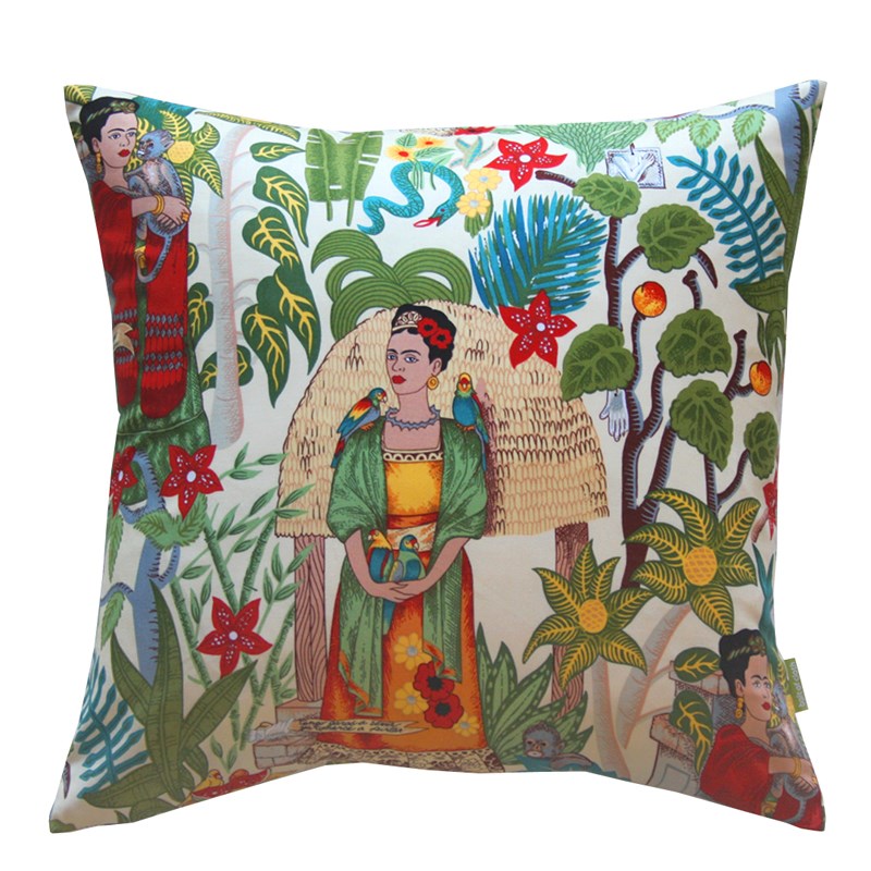 Frida&#39;s Garden Cushion Cover 45cm in tea