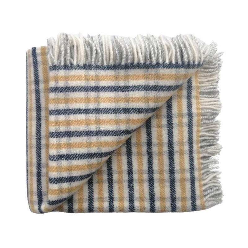 Westerwick Throw 150cm x 183cm in navy - Bolt of Cloth - Weave