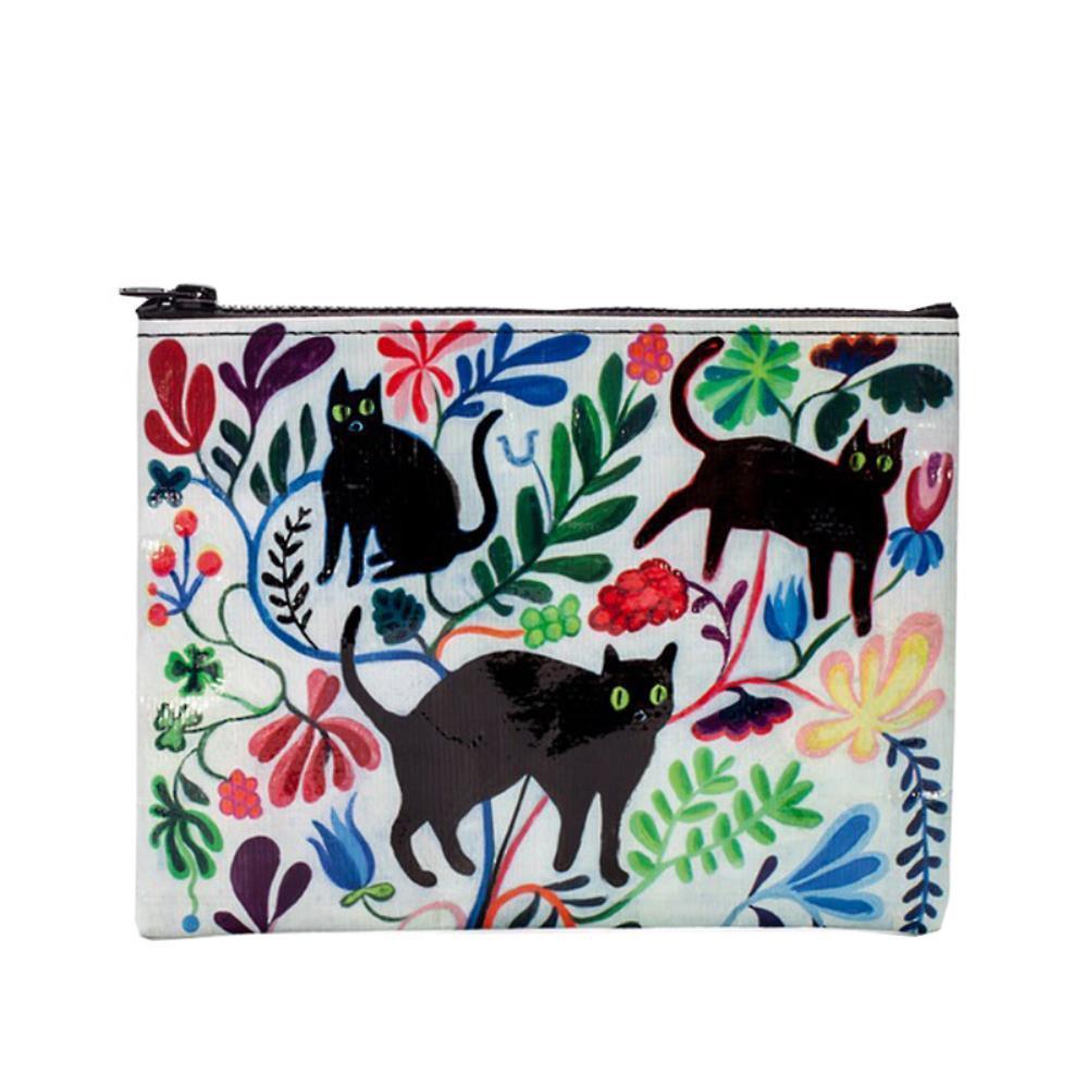 Zipper Pouch - Here Kitty - Bolt of Cloth - Blue Q