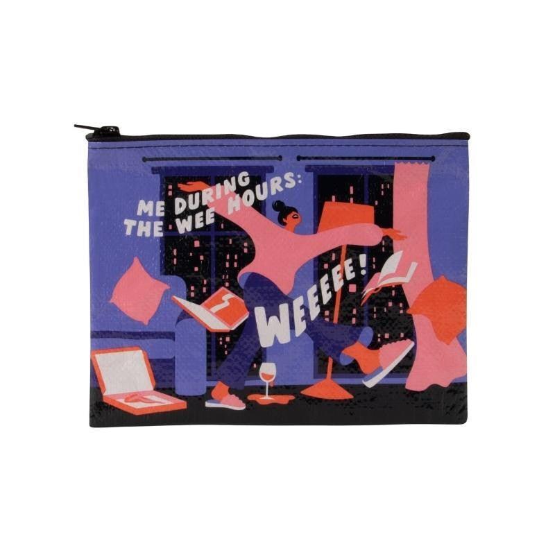 Zipper Pouch - The Wee Hours - Bolt of Cloth - Blue Q
